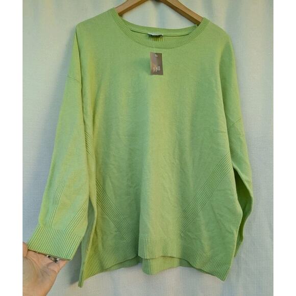 J Jill Women's Upland Grove Sweater Sz 2X Endive Green Cozy Chic Casual NWT - Picture 3 of 8